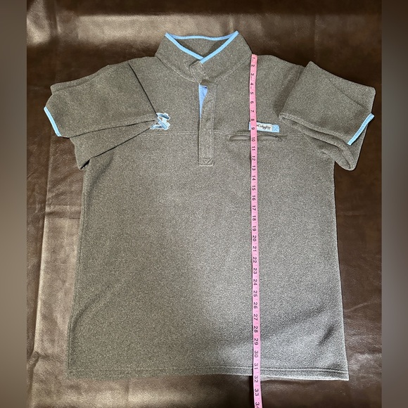 Men's Columbia Gray North Carolina Tar Heels Harborside Fleece Pullover Jacket - Picture 7 of 9